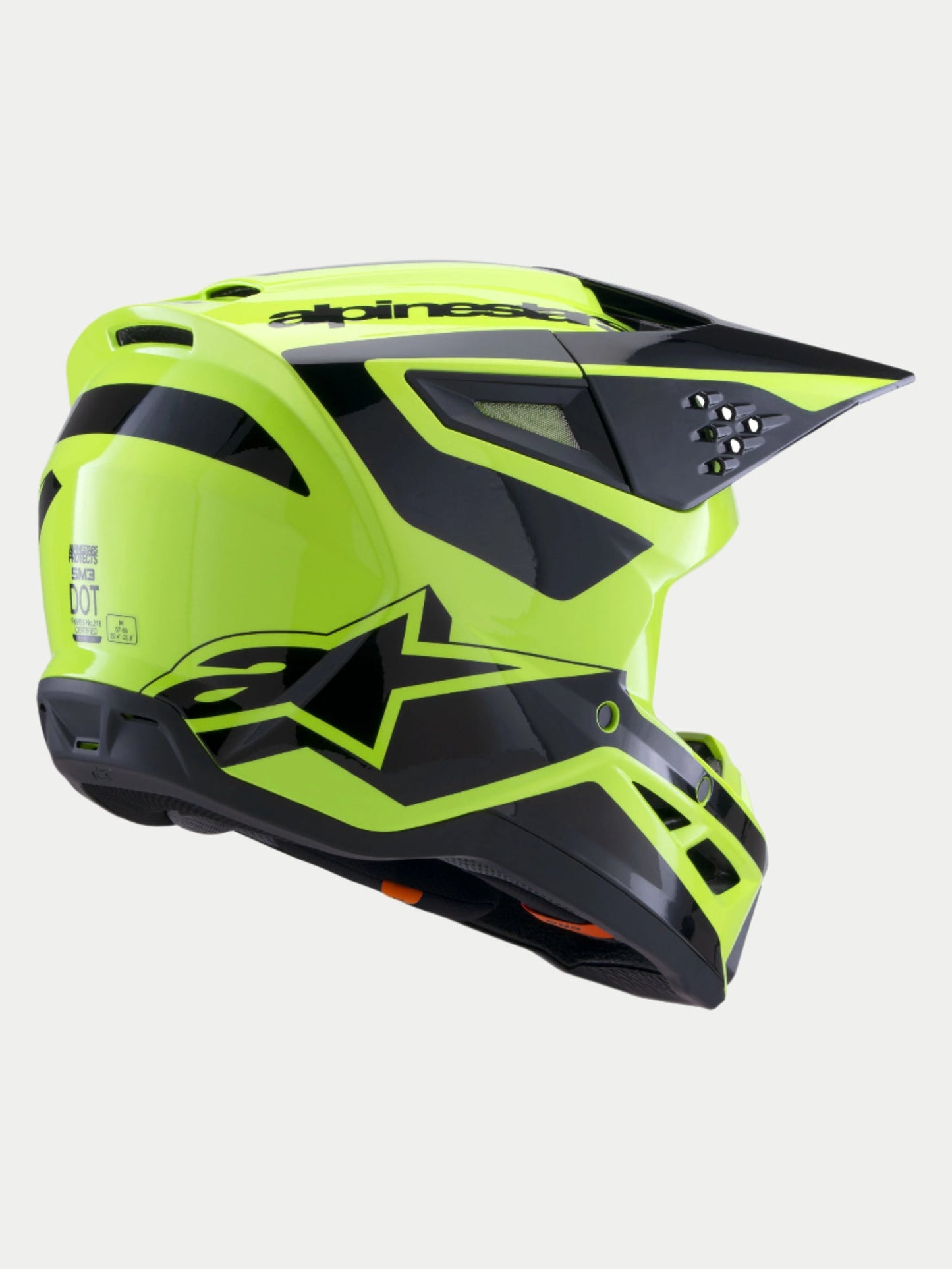 Casco SM3 Heat - Amarillo Fluo Brillo/Negro