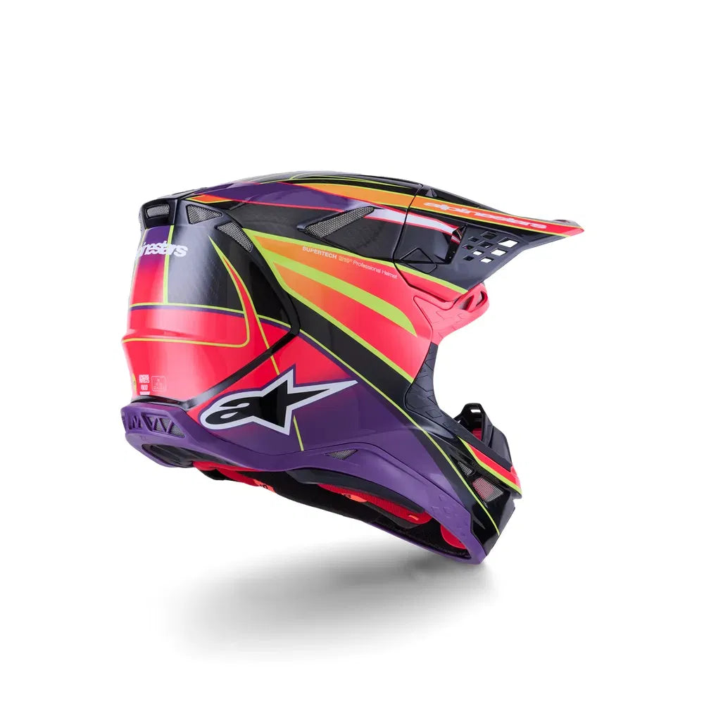 Casco Alpinestars Supertech M10 MIPS® Era - Gloss Pink/Violet/Yellow Fluo