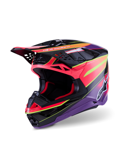 Casco Alpinestars Supertech M10 MIPS® Era - Gloss Pink/Violet/Yellow Fluo