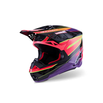 Casco Alpinestars Supertech M10 MIPS® Era - Gloss Pink/Violet/Yellow Fluo