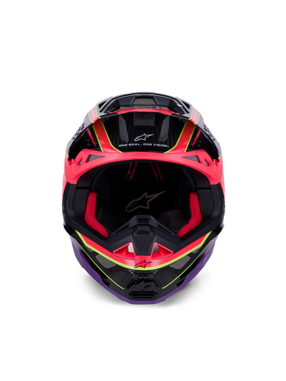 Casco Alpinestars Supertech M10 MIPS® Era - Gloss Pink/Violet/Yellow Fluo