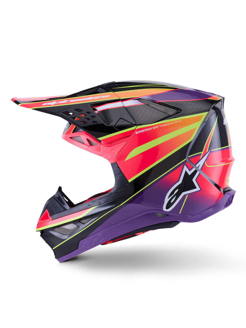 Casco Alpinestars Supertech M10 MIPS® Era - Gloss Pink/Violet/Yellow Fluo