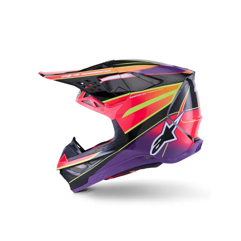 Casco Alpinestars Supertech M10 MIPS® Era - Gloss Pink/Violet/Yellow Fluo