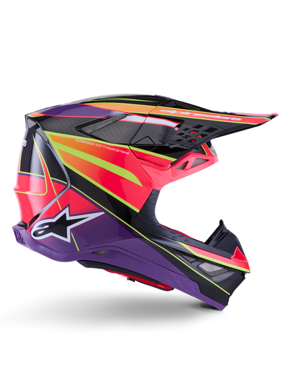Casco Alpinestars Supertech M10 MIPS® Era - Gloss Pink/Violet/Yellow Fluo