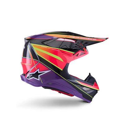 Casco Alpinestars Supertech M10 MIPS® Era - Gloss Pink/Violet/Yellow Fluo