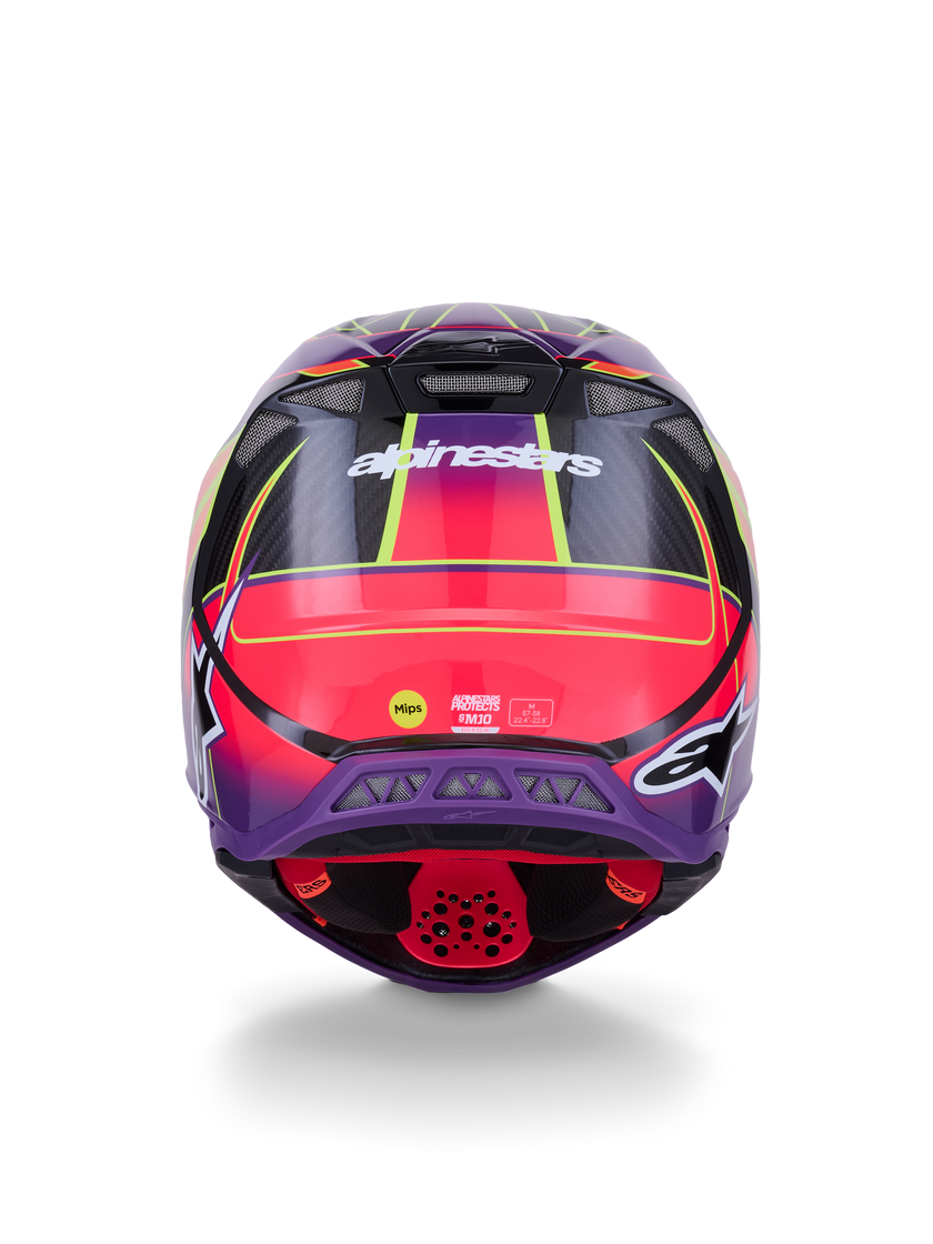 Casco Alpinestars Supertech M10 MIPS® Era - Gloss Pink/Violet/Yellow Fluo