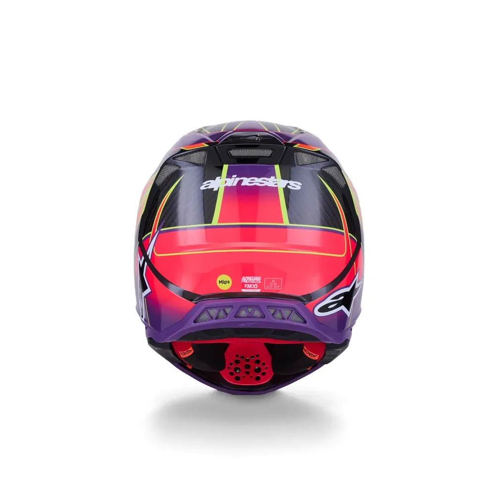 Casco Alpinestars Supertech M10 MIPS® Era - Gloss Pink/Violet/Yellow Fluo