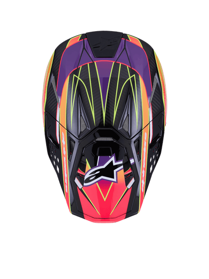Casco Alpinestars Supertech M10 MIPS® Era - Gloss Pink/Violet/Yellow Fluo