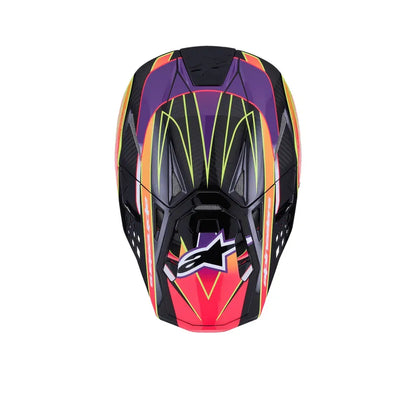 Casco Alpinestars Supertech M10 MIPS® Era - Gloss Pink/Violet/Yellow Fluo