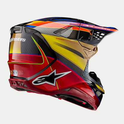 Casco Alpinetars Supertech M10 Era MIPS® - Gloss Gold/Yellow/Rio Red