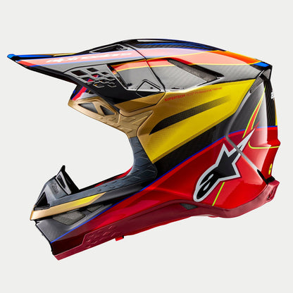 Casco Alpinetars Supertech M10 Era MIPS® - Gloss Gold/Yellow/Rio Red