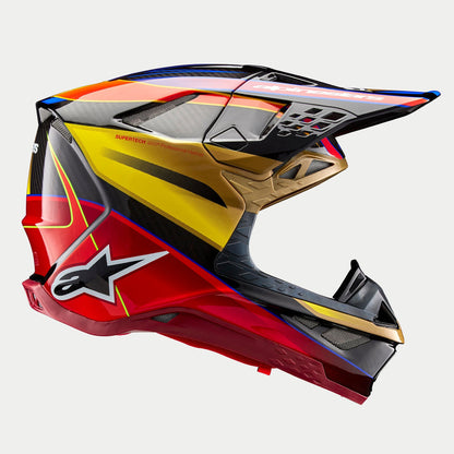 Casco Alpinetars Supertech M10 Era MIPS® - Gloss Gold/Yellow/Rio Red