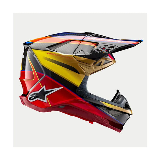 Casco Alpinetars Supertech M10 Era MIPS® - Gloss Gold/Yellow/Rio Red