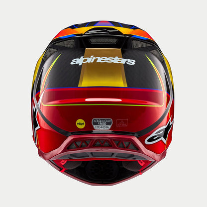 Casco Alpinetars Supertech M10 Era MIPS® - Gloss Gold/Yellow/Rio Red