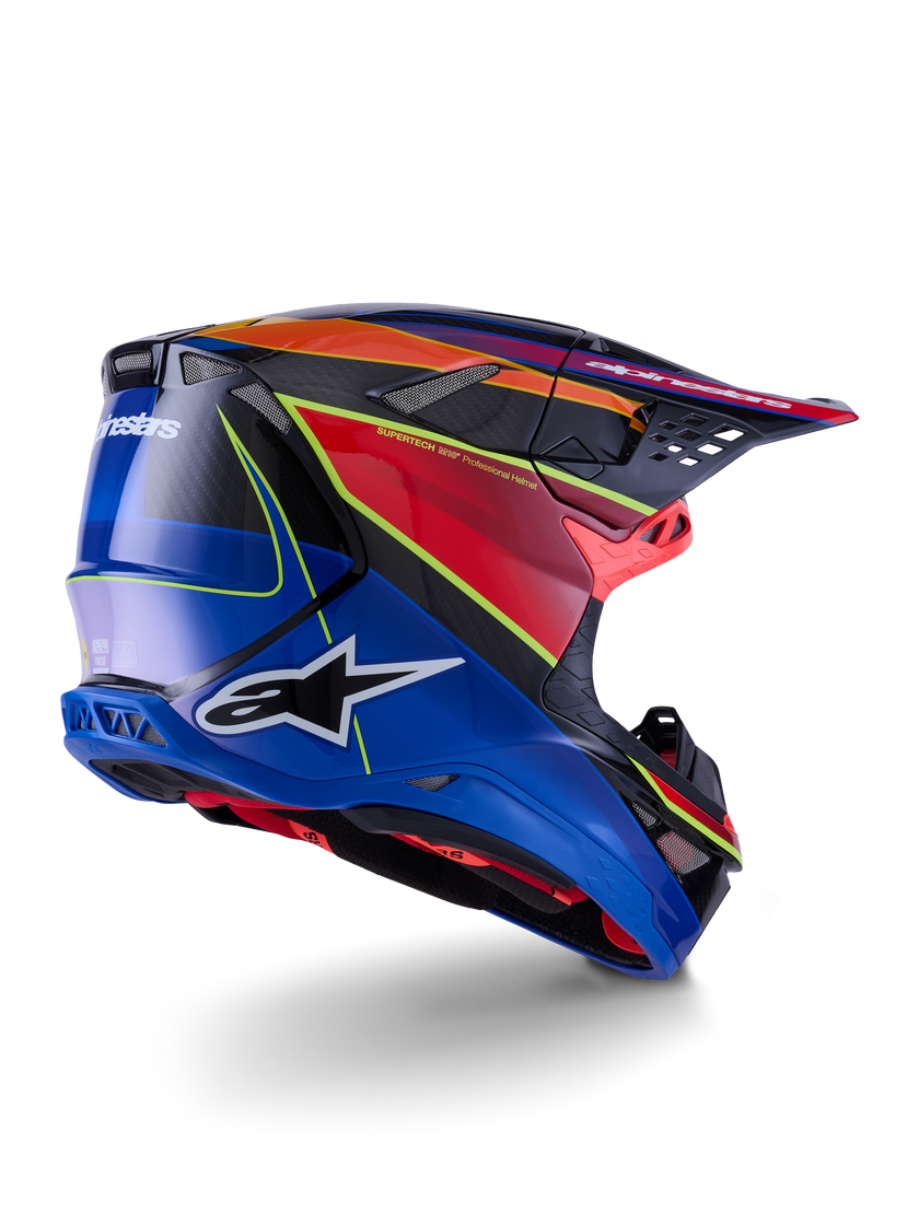Casco Alpinestars Supertech M10 MIPS® Era - Gloss Blue/Red/Yellow Fluo