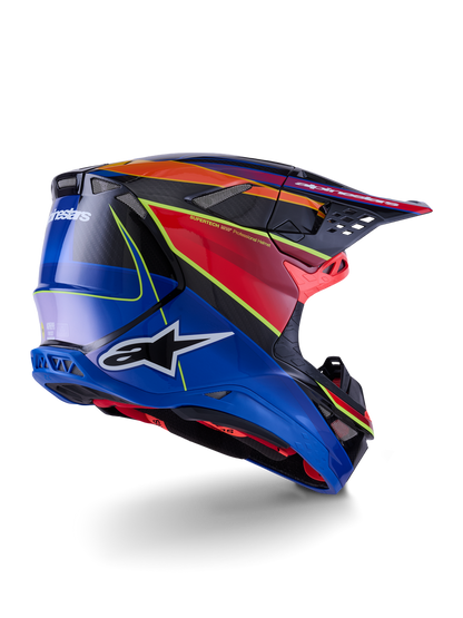 Casco Alpinestars Supertech M10 MIPS® Era - Gloss Blue/Red/Yellow Fluo