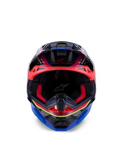 Casco Alpinestars Supertech M10 MIPS® Era - Gloss Blue/Red/Yellow Fluo