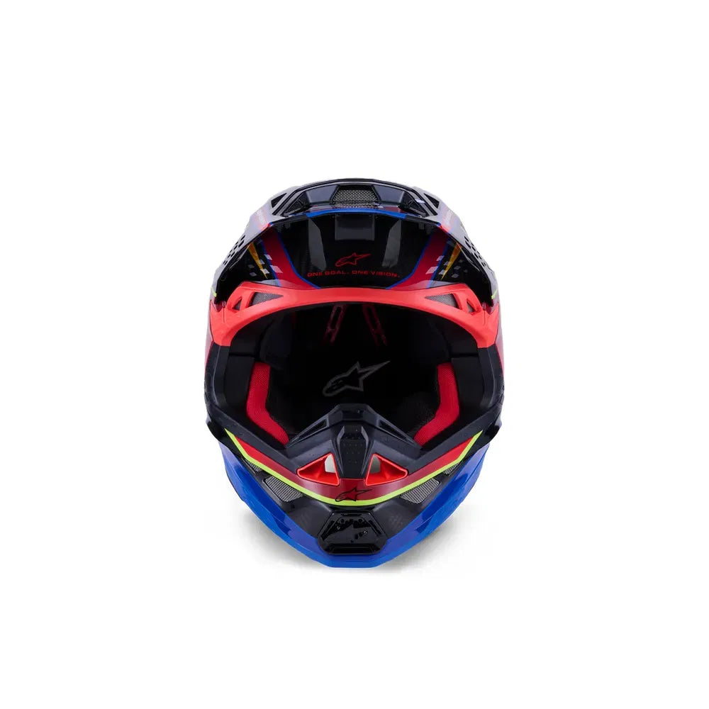 Casco Alpinestars Supertech M10 MIPS Era - Gloss Blue/Red/Yellow Fluo