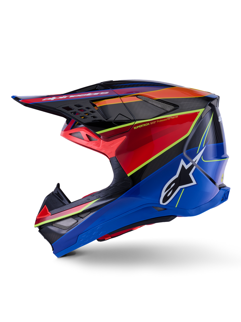 Casco Alpinestars Supertech M10 MIPS® Era - Gloss Blue/Red/Yellow Fluo