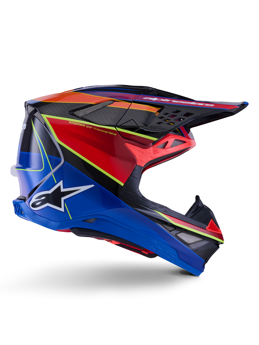 Casco Alpinestars Supertech M10 MIPS® Era - Gloss Blue/Red/Yellow Fluo