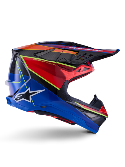 Casco Alpinestars Supertech M10 MIPS® Era - Gloss Blue/Red/Yellow Fluo