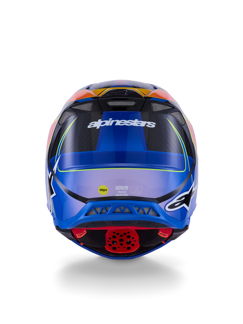 Casco Alpinestars Supertech M10 MIPS® Era - Gloss Blue/Red/Yellow Fluo