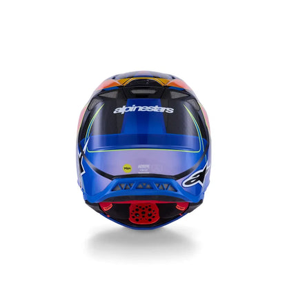 Casco Alpinestars Supertech M10 MIPS Era - Gloss Blue/Red/Yellow Fluo