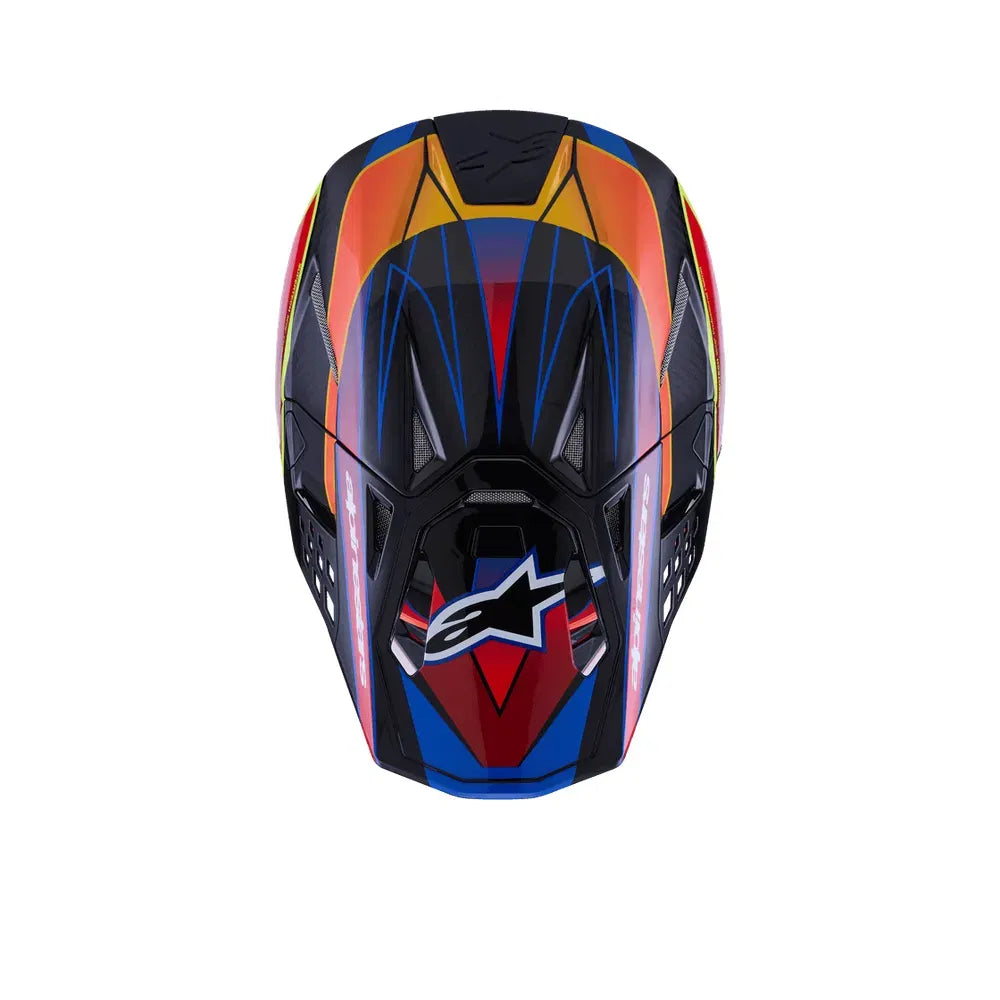 Casco Alpinestars Supertech M10 MIPS Era - Gloss Blue/Red/Yellow Fluo