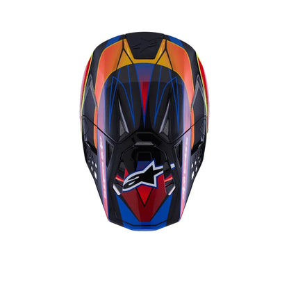 Casco Alpinestars Supertech M10 MIPS Era - Gloss Blue/Red/Yellow Fluo