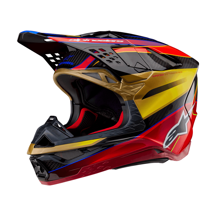 Casco Alpinetars Supertech M10 Era MIPS® - Gloss Gold/Yellow/Rio Red