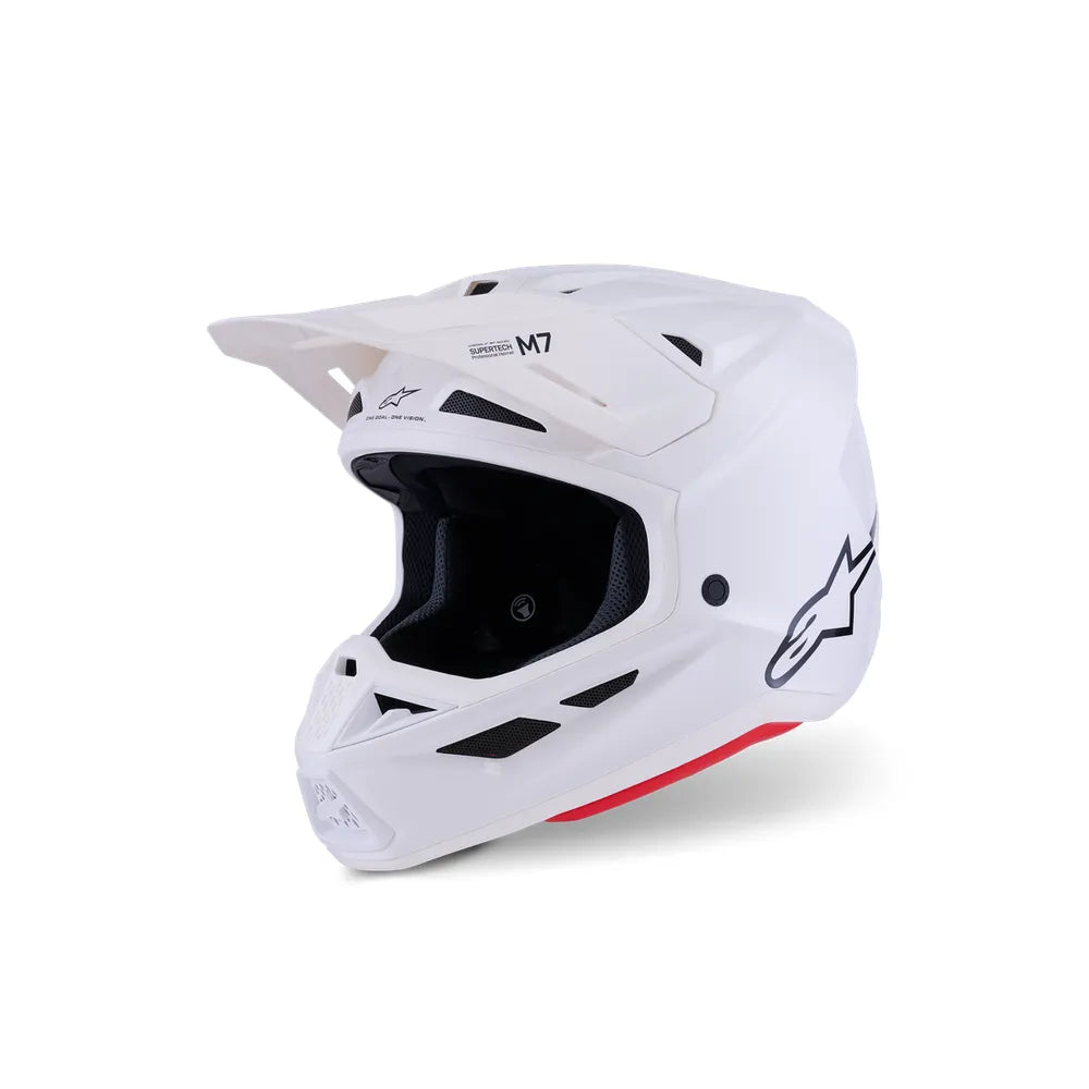 Casco Alpinestars SM7 Solid - Gloss White