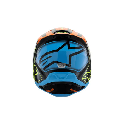 Casco para niño Alpinestars SM3 Helmet Fray - Gloss Black/Orange/Yellow Fluo