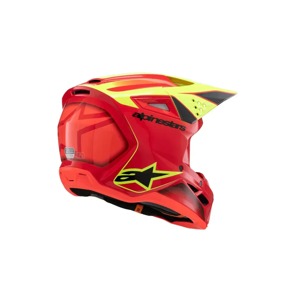 Casco para niño Alpinestars SM3 Helmet Fray - Gloss Red/Yellow Fluo/Black