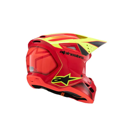 Casco para niño Alpinestars SM3 Helmet Fray - Gloss Red/Yellow Fluo/Black