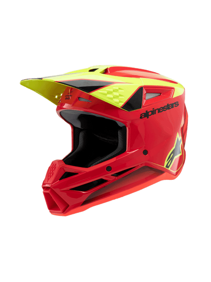 Casco para niño Alpinestars SM3 Helmet Fray - Gloss Red/Yellow Fluo/Black