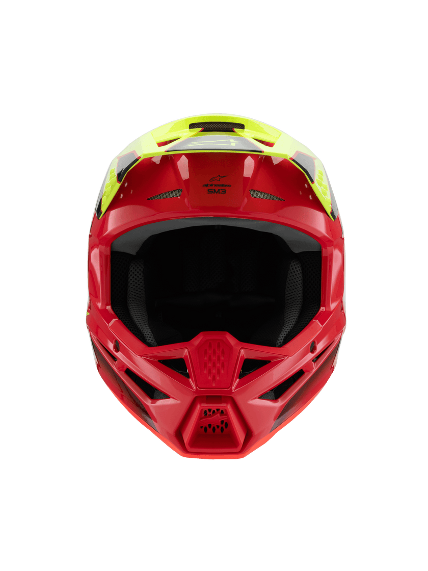 Casco para niño Alpinestars SM3 Helmet Fray - Gloss Red/Yellow Fluo/Black