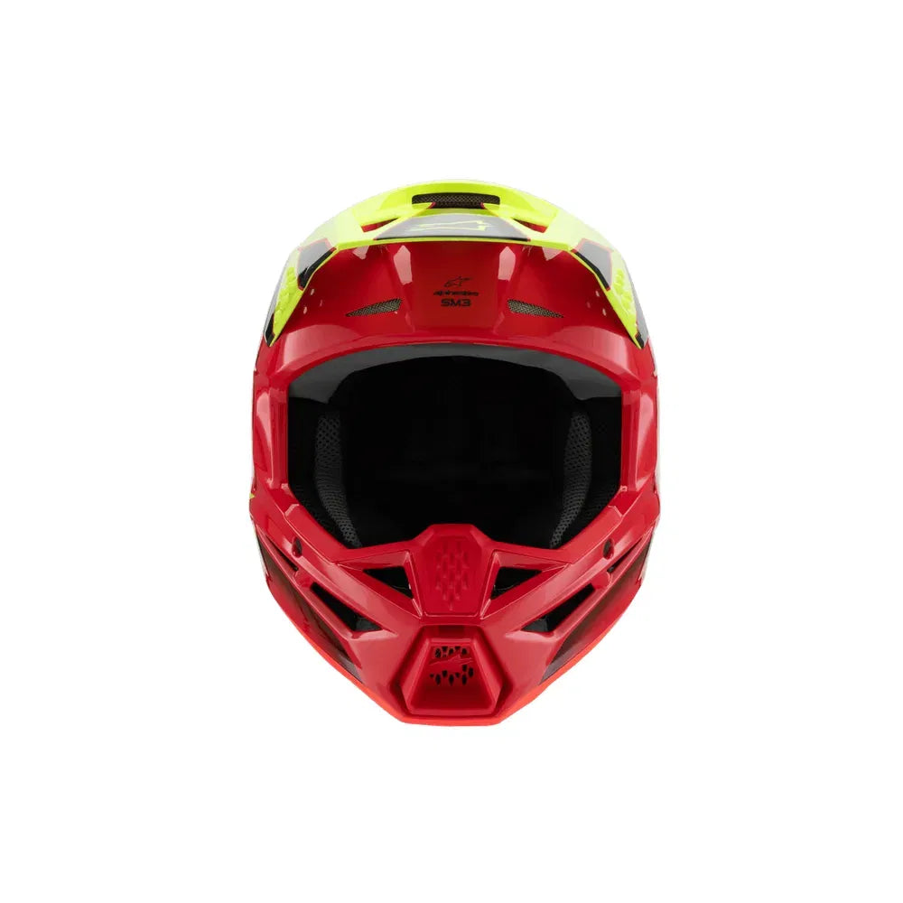 Casco para niño Alpinestars SM3 Helmet Fray - Gloss Red/Yellow Fluo/Black