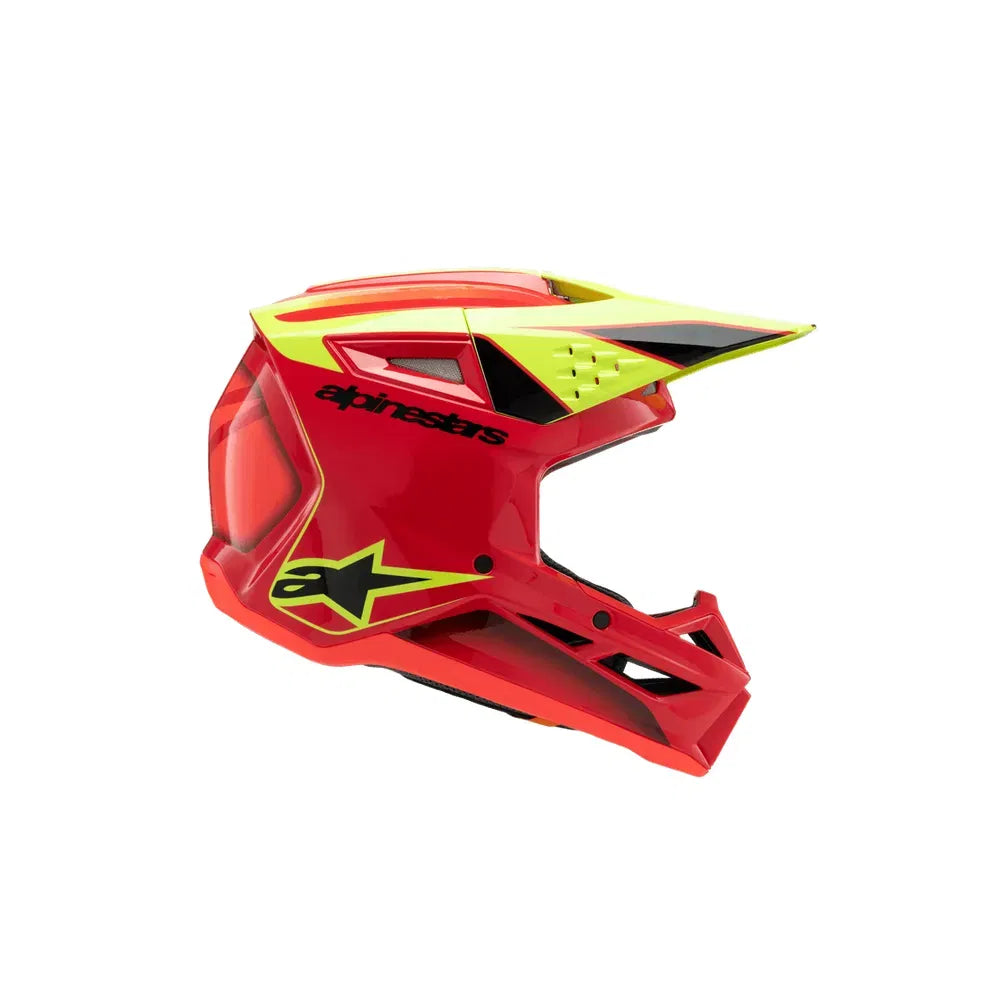 Casco para niño Alpinestars SM3 Helmet Fray - Gloss Red/Yellow Fluo/Black