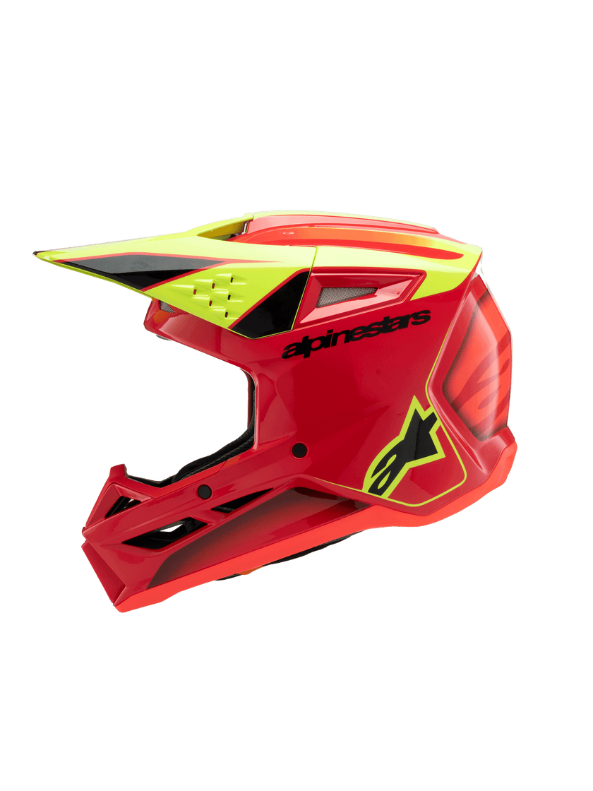 Casco para niño Alpinestars SM3 Helmet Fray - Gloss Red/Yellow Fluo/Black