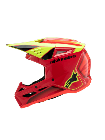 Casco para niño Alpinestars SM3 Helmet Fray - Gloss Red/Yellow Fluo/Black