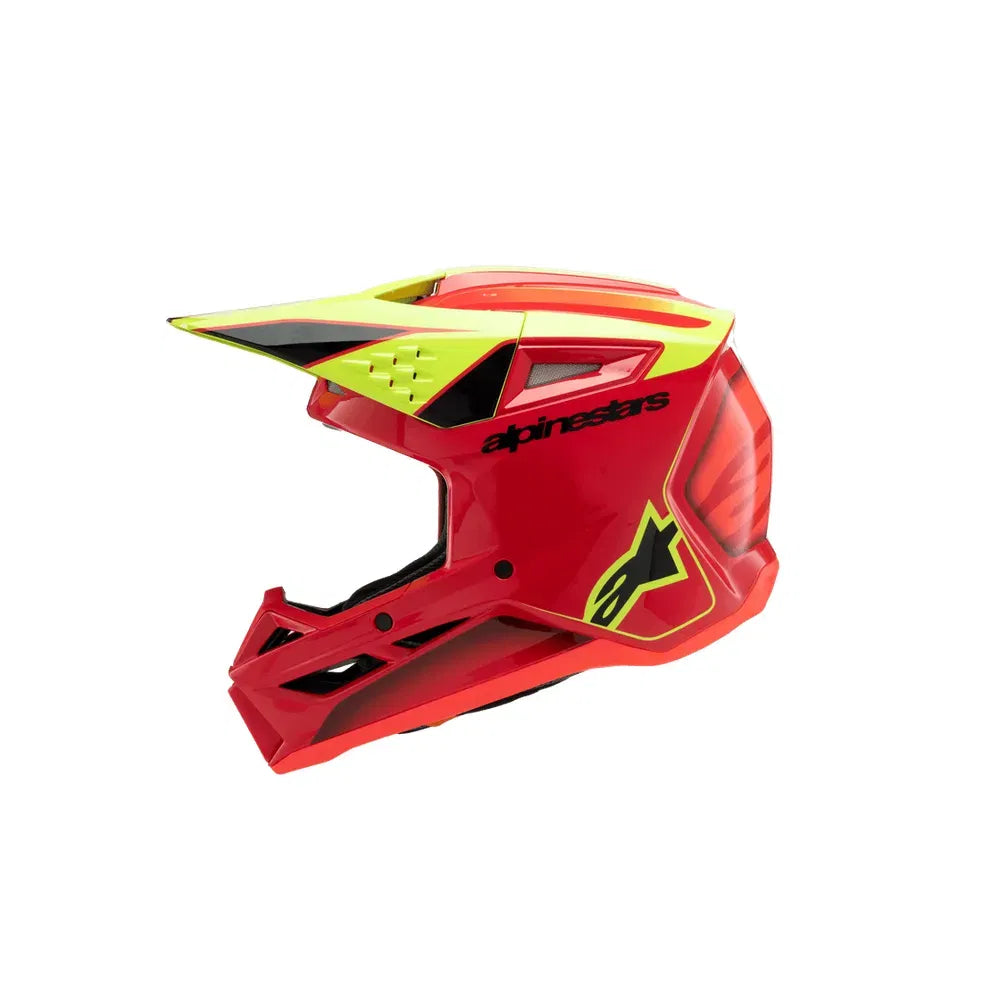 Casco para niño Alpinestars SM3 Helmet Fray - Gloss Red/Yellow Fluo/Black