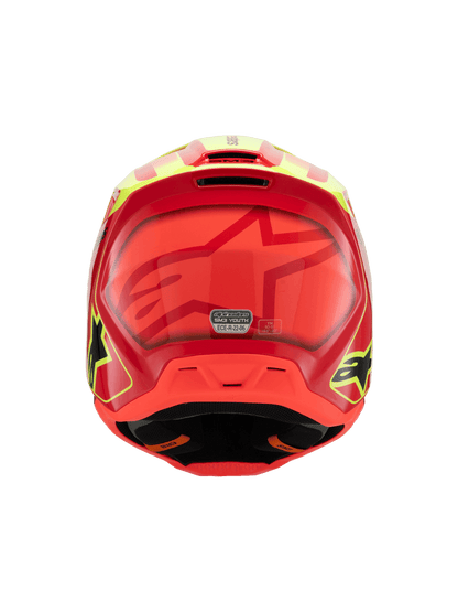 Casco para niño Alpinestars SM3 Helmet Fray - Gloss Red/Yellow Fluo/Black