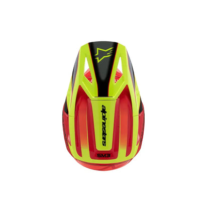 Casco para niño Alpinestars SM3 Helmet Fray - Gloss Red/Yellow Fluo/Black