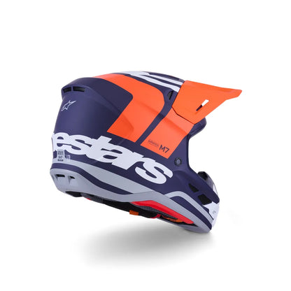 Casco Alpinestars SM7 Core - Matte Orange/Blue