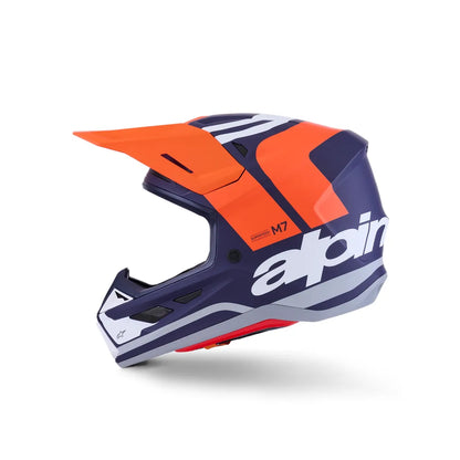 Casco Alpinestars SM7 Core - Matte Orange/Blue