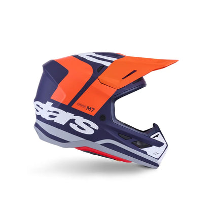 Casco Alpinestars SM7 Core - Matte Orange/Blue