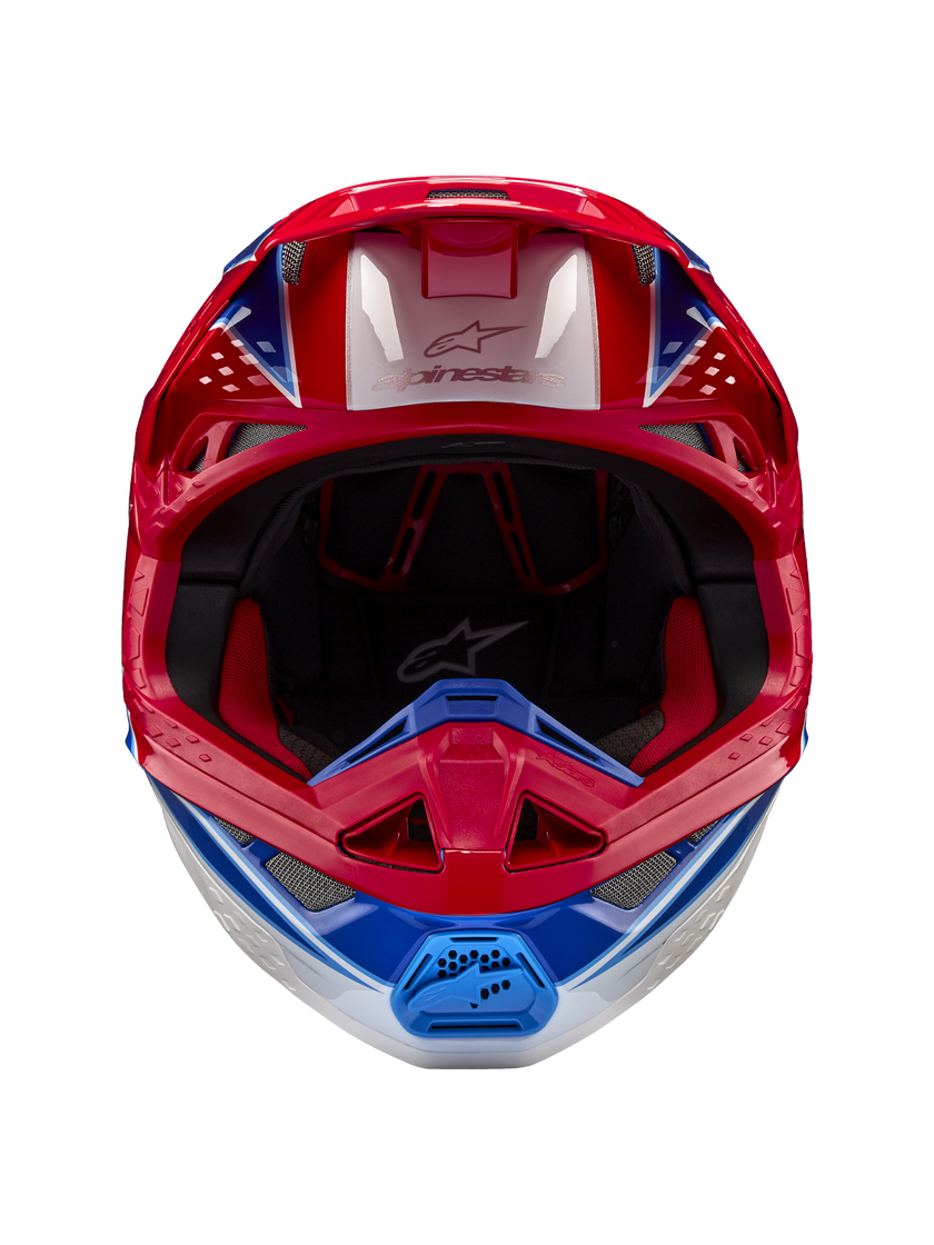 Casco Alpinestars Supertech M10 Aeon MIPS® - Gloss Bright Red/Blue