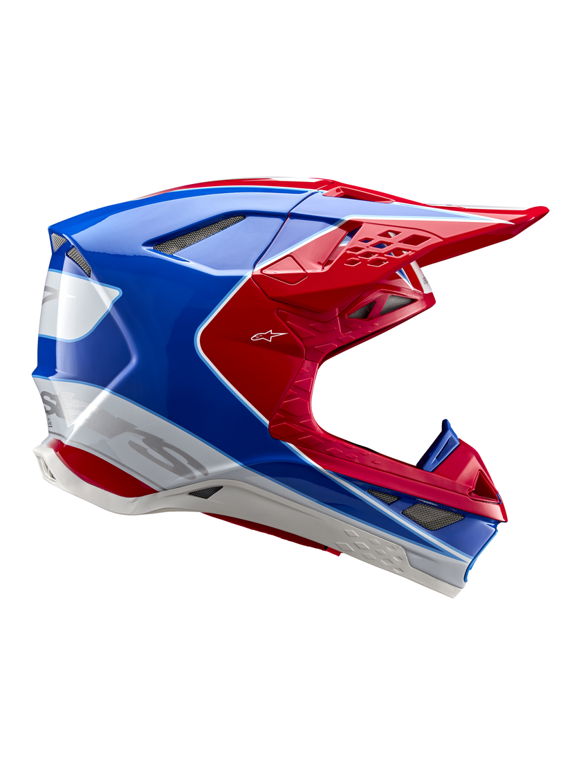 Casco Alpinestars Supertech M10 Aeon MIPS® - Gloss Bright Red/Blue