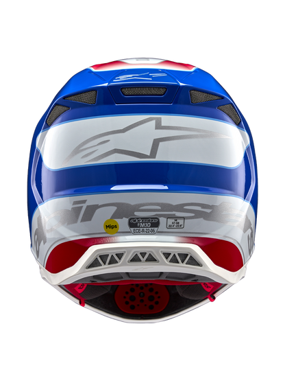 Casco Alpinestars Supertech M10 Aeon MIPS® - Gloss Bright Red/Blue
