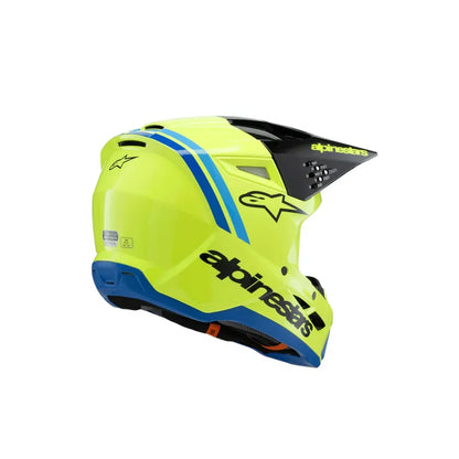 Casco para niño Alpinestars SM3 Radium - Gloss Yellow Fluo/Black/Blue